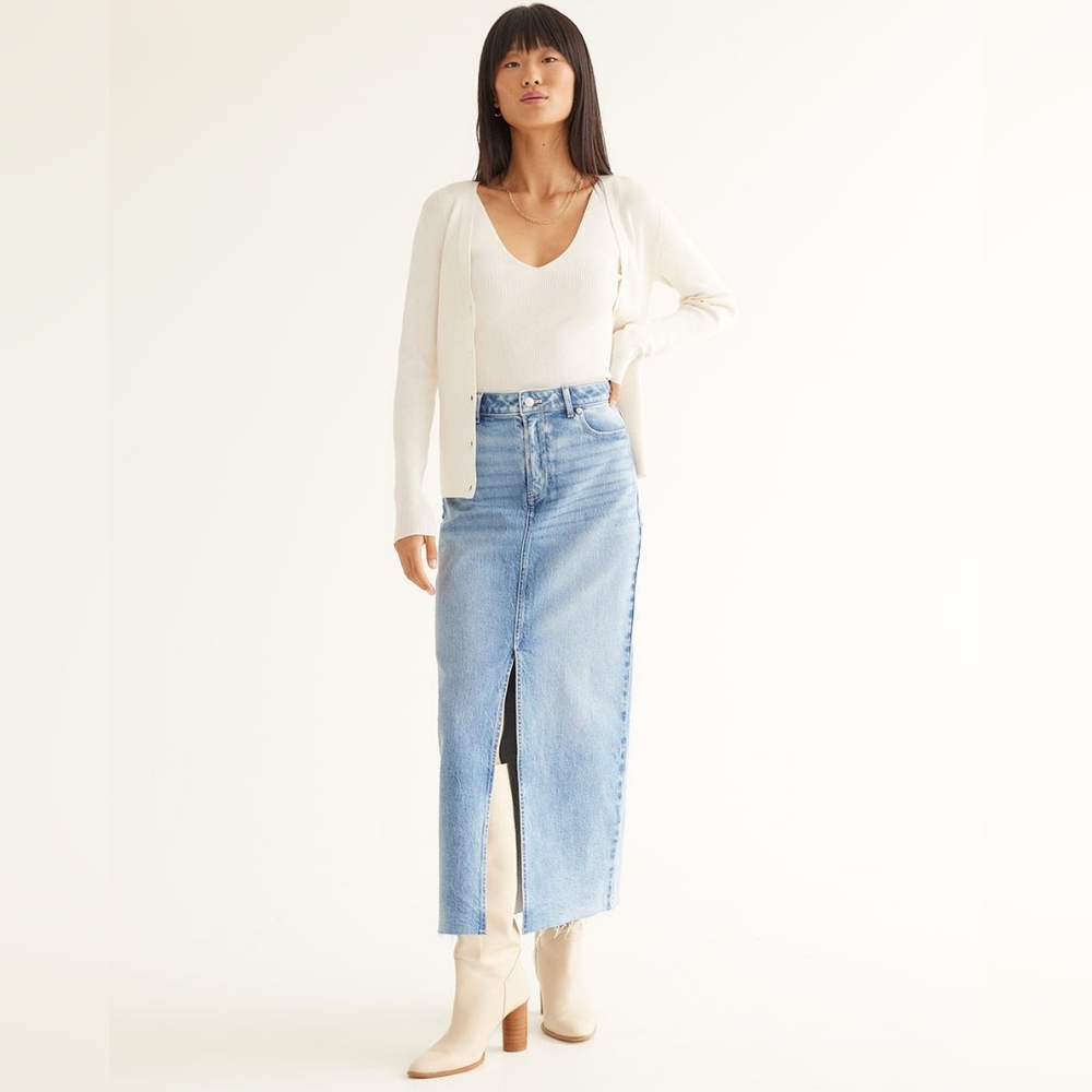 Reitmans - Maxi Denim Pencil Skirt